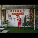 Nur sehr selten werden wir wie hier durch die Dekoration in einer Gaststätte an Weihnachten erinnert